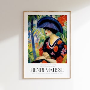 Henri Matisse Print - Aesthetic Matisse Poster for Modern Gallery Exhibition Art, Minimalist Neutral Wall Art, Matisse Cut outs Gift Idea