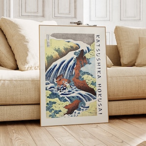 Katsushika Hokusai Poster - Japanese Wall Art for Gallery Walls, Hokusai Print as Japanese Poster, Modern Japandi Poster Exhibition Art