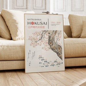 Katsushika Hokusai Poster - Japanese Wall Art for Gallery Walls, Hokusai Print as Japanese Poster, Modern Japandi Poster Exhibition Art
