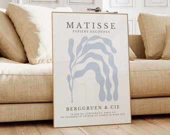 Matisse geïnspireerde poster - minimalistische neutrale muurkunst | Esthetische Henri Matisse-print | Moderne galerij tentoonstellingskunst