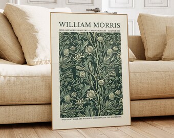 William Morris Poster - Botanical Art Print as Floral Aesthetic Room Decor, Floral Vintage Wall Decor, Gallery Wall Morris Print, Museum Art