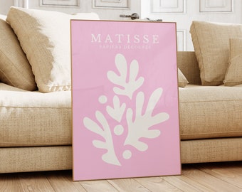 Henri Matisse Print - Aesthetic Matisse Poster for Modern Gallery Exhibition Art, Minimalist Neutral Wall Art, Matisse Cut outs Gift Idea