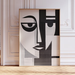 Pablo Picasso Poster, Abstrakter Vintage Kunstdruck, Minimalistische Geschenkidee, Berühmter Künstler Druck, Galerie Picasso Print, Line Art