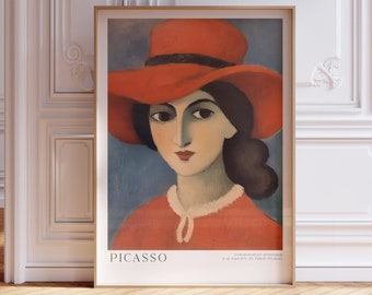 ピカソ作「フランソワーズ・ジローの肖像」アートプリント｜パブロ