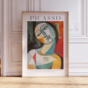Poster di Pablo Picasso, stampa d'arte vintage astratta, idea regalo minimalista, stampa di artista famoso, stampa della Galleria Picasso, linea artistica