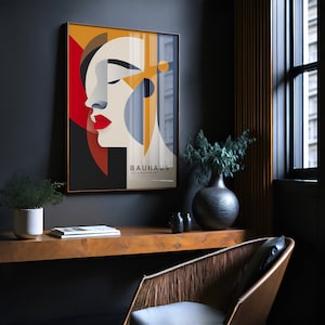 PICA Bauhaus Poster - Abstrakter Bauhaus Print | Mid Century Modern Picasso Print | Geometrisches Retro Poster | Bauhaus Ausstellung Poster