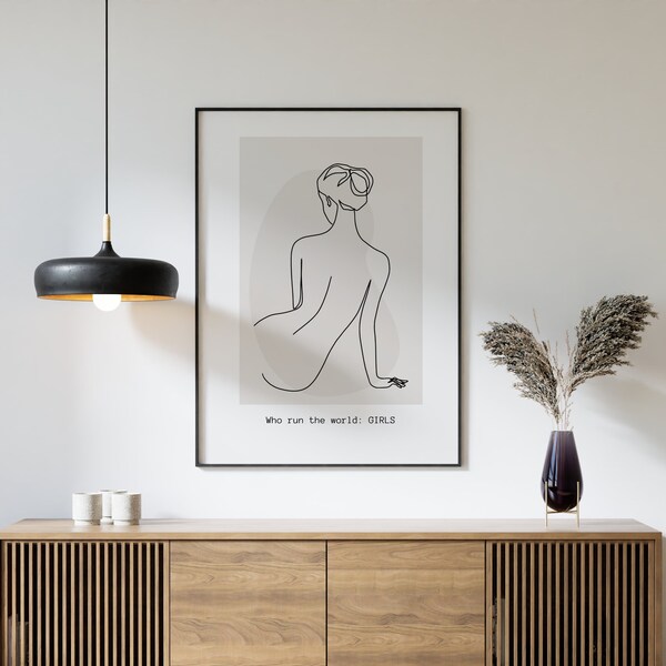 One line art Poster | Woman Body Poster | Minimalist | Aesthetic Poster | Line Art Posters | Minimal Wall Art | design posters