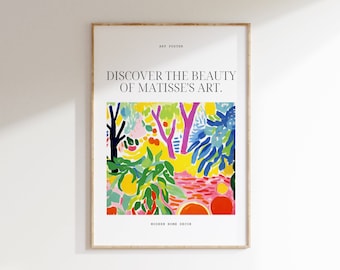 Henri Matisse Poster - Minimalistische Muurkunst, Matisse Mueseum Print, Esthetische Matisse Print voor Moderne Galerij Tentoonstellingskunst