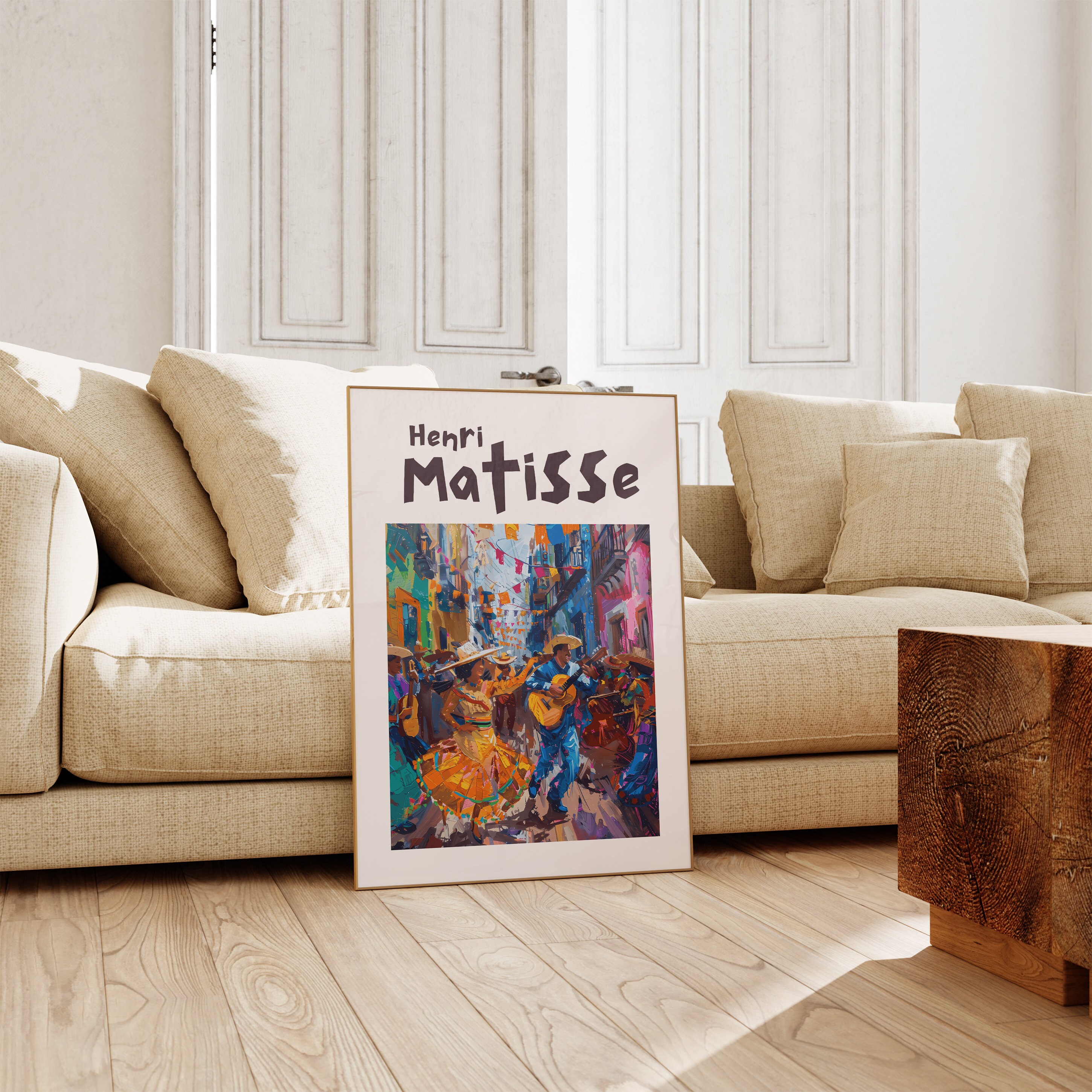 Henri Matisse Inspired Print With Frame, Artful Matisse Framed Poster ...