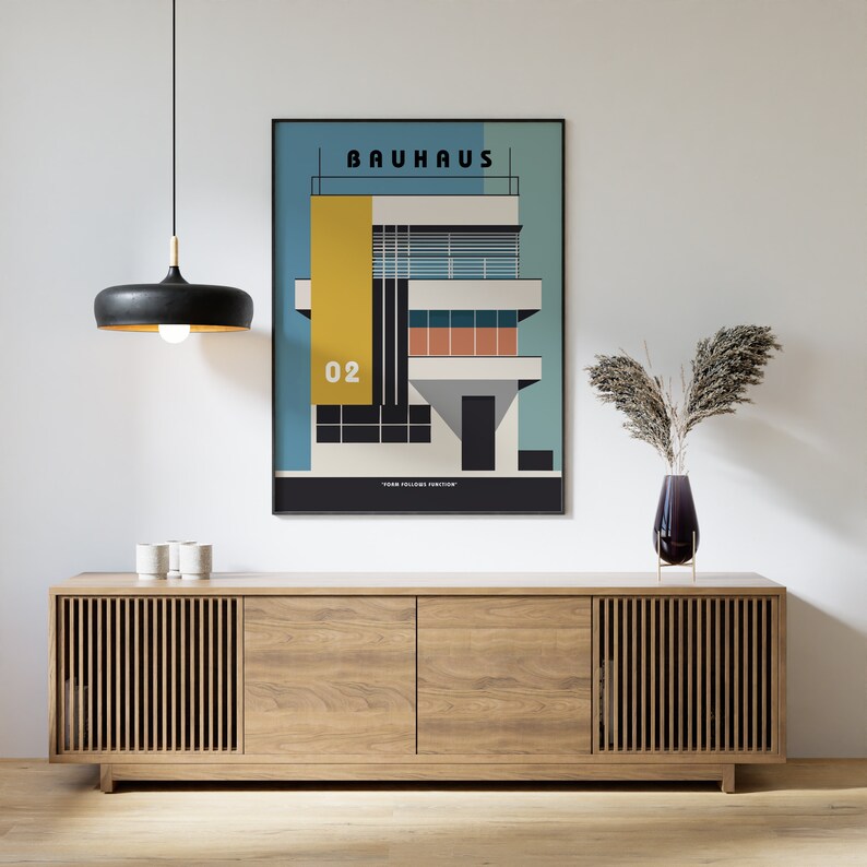 Bauhaus Poster | Abstract Bauhaus Print | Bauhaus Wall Art | Exhibition ...
