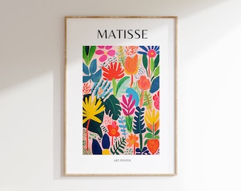 Henri Matisse Poster - Minimalist Wall Art, Matisse Mueseum Print, Aesthetic Matisse Print for Modern Gallery Exhibition Art