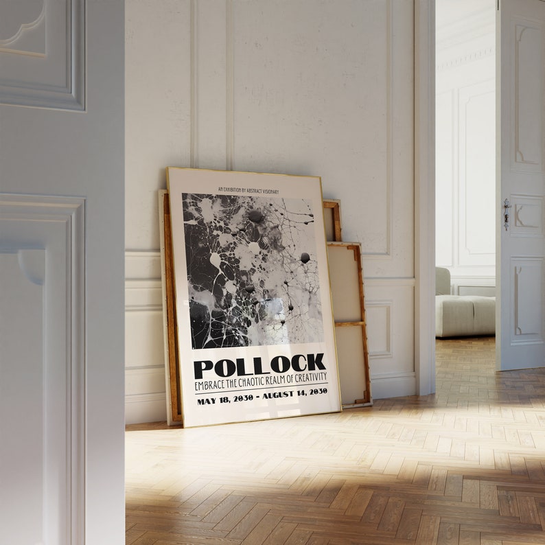 Jackson Pollock Poster - Trendy Wall Art, Modern Colorful Wall Art ...