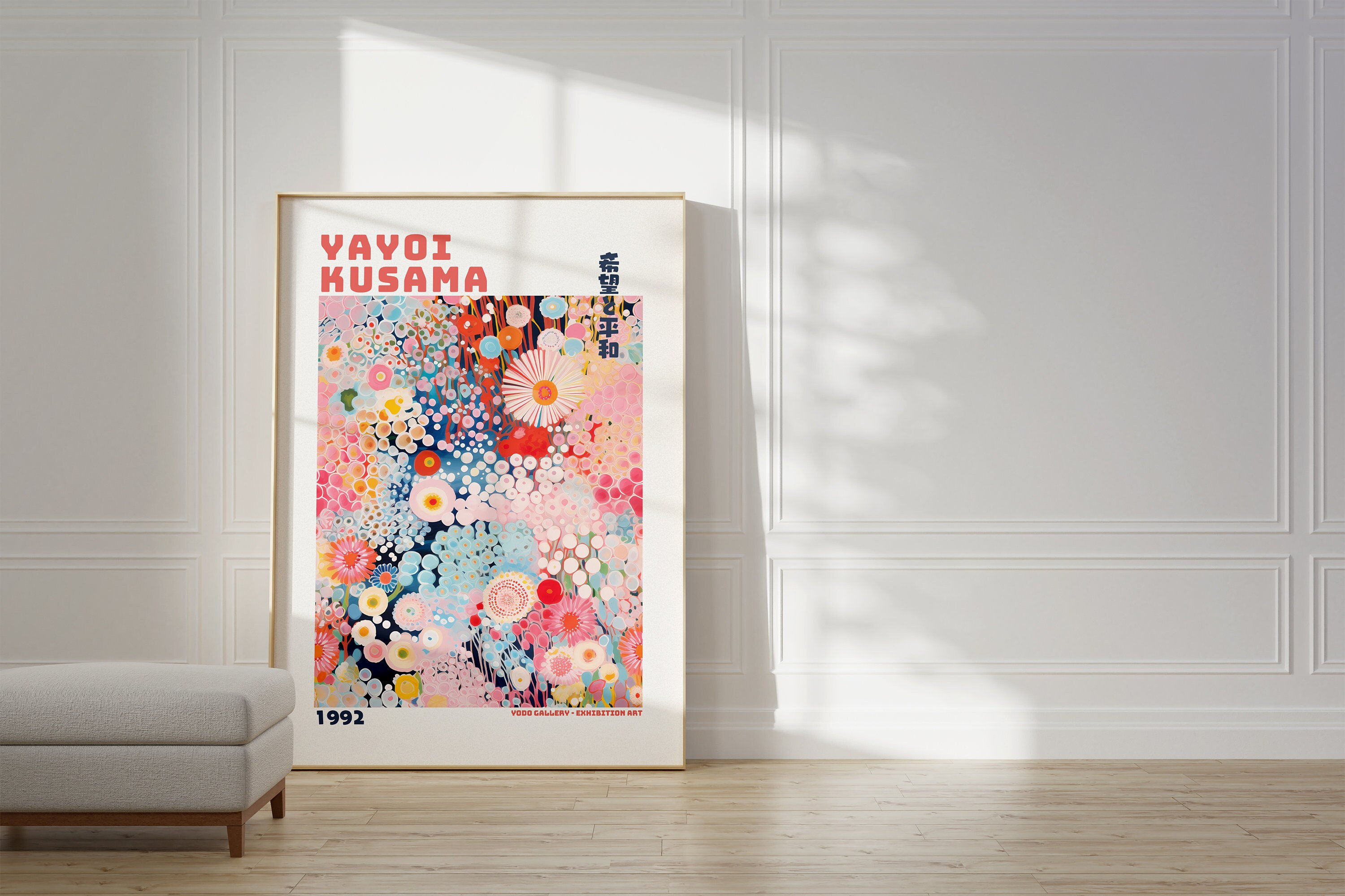 YAYOI Kusama Lot De 3 Décorations Murales En Toile Abstraite