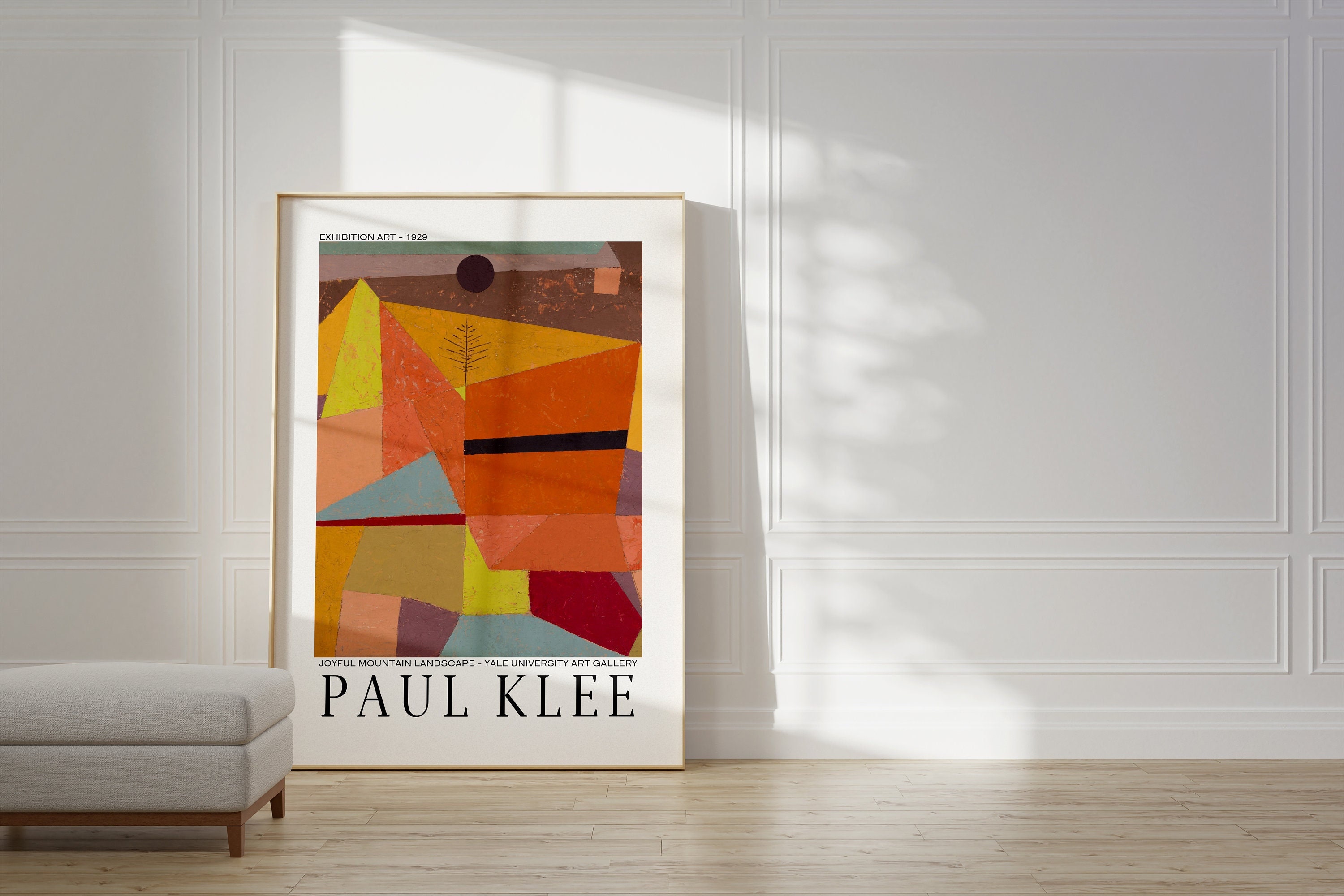 Paul Klee Poster - Kunstmuseum Ausstellungsplakat | Paul Klee Gallerie Wandkunst | Paul Klee Print | Abstraktes Kunstausstellungs Poster