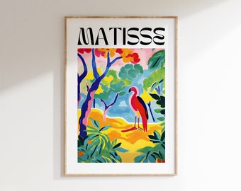 Henri Matisse Poster - Minimalist Wall Art, Matisse Mueseum Print, Aesthetic Matisse Print for Modern Gallery Exhibition Art