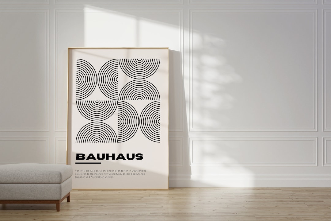 Bauhaus Poster - Abstract Wall Art, Bauhaus Print, Museum Bauhaus Print ...