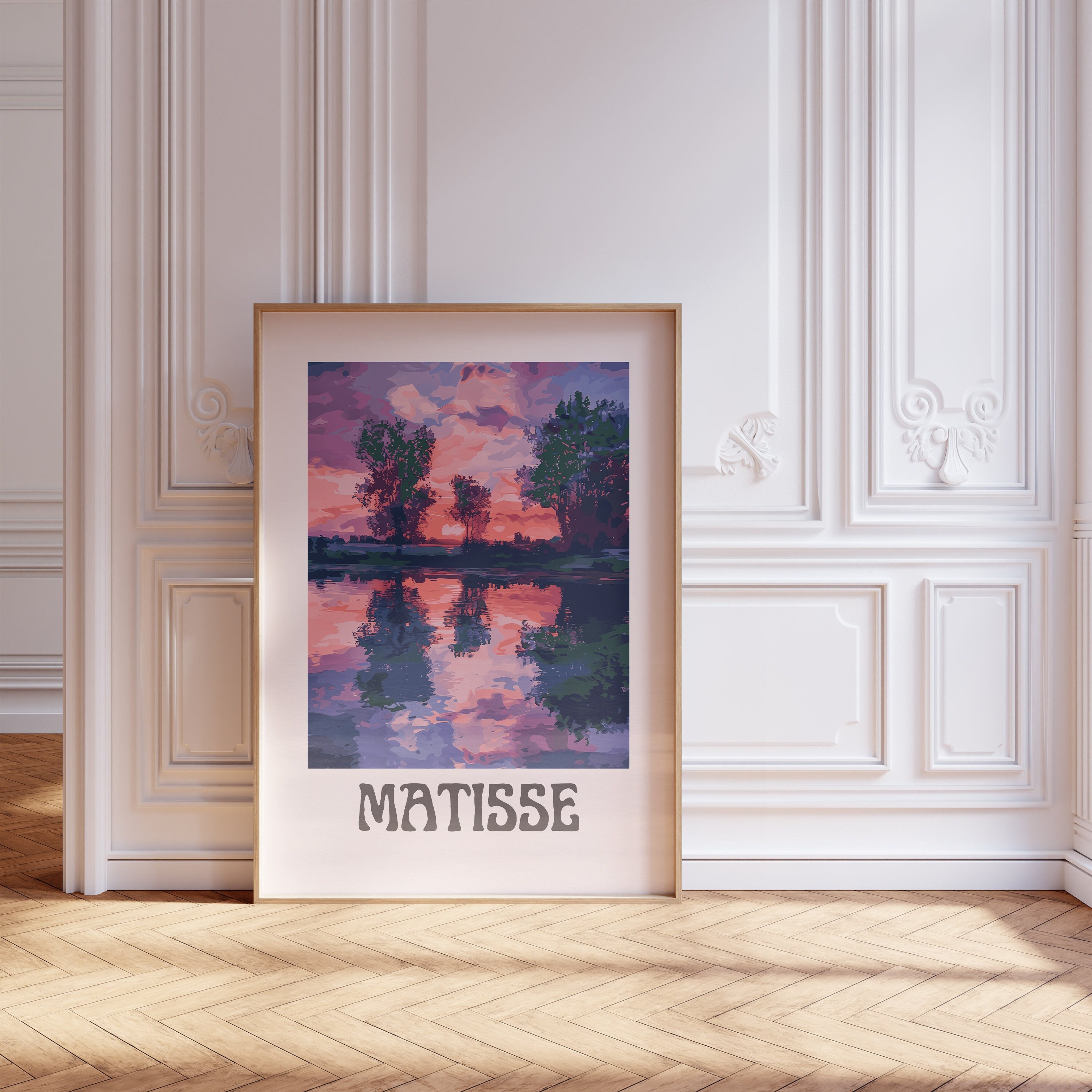 Henri Matisse Inspired Print With Frame, Artful Matisse Framed Poster ...