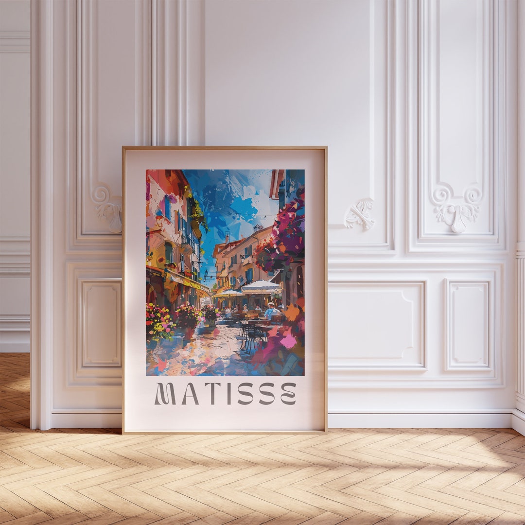 Henri Matisse Inspired Print With Frame, Artful Matisse Framed Poster ...
