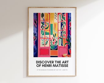 Henri Matisse Poster - Minimalistische Muurkunst, Matisse Mueseum Print, Esthetische Matisse Print voor Moderne Galerij Tentoonstellingskunst