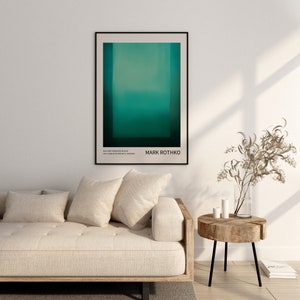 Mark Rothko Poster Ein Ausstellungsdruck als Einweihungsgeschenk oder Wohnzimmerdekoration, Mark Rothko Druck, Museumsposter, Rothko Print Bild 6