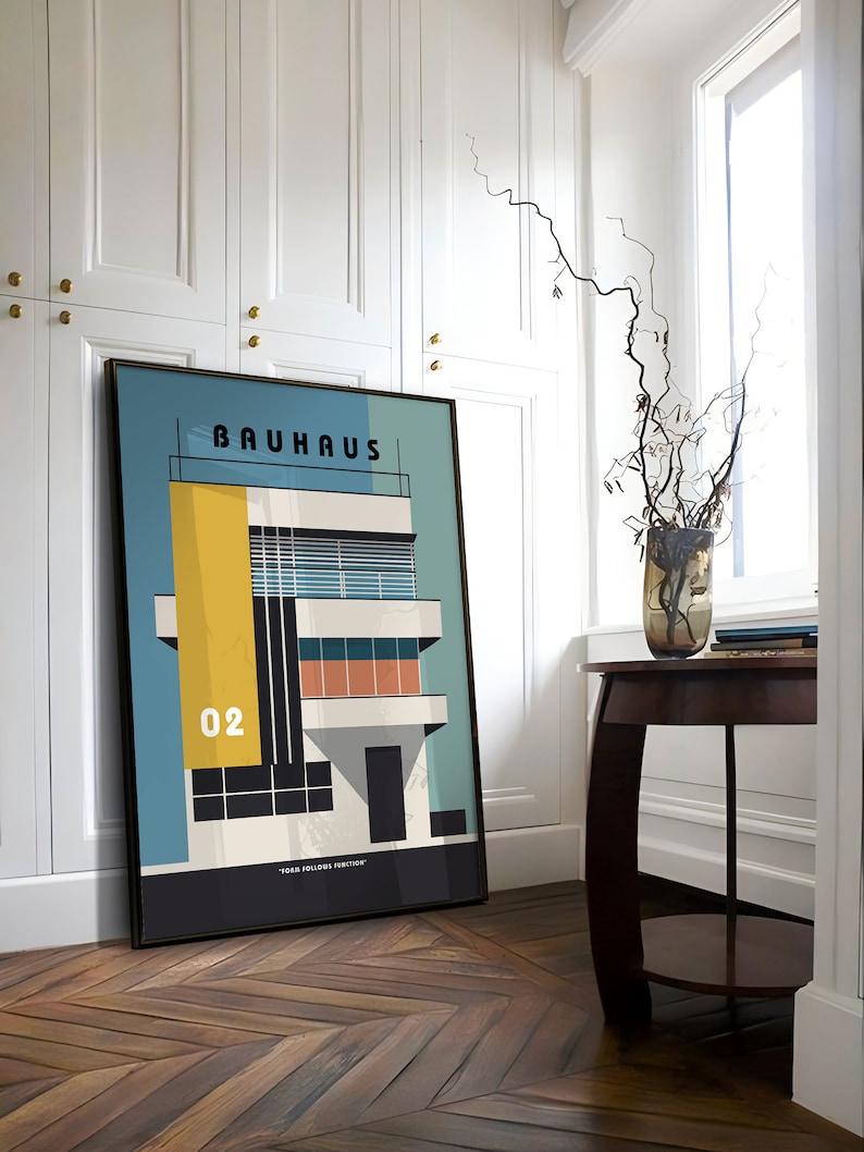 Bauhaus Poster | Abstract Bauhaus Print | Bauhaus Wall Art | Exhibition ...