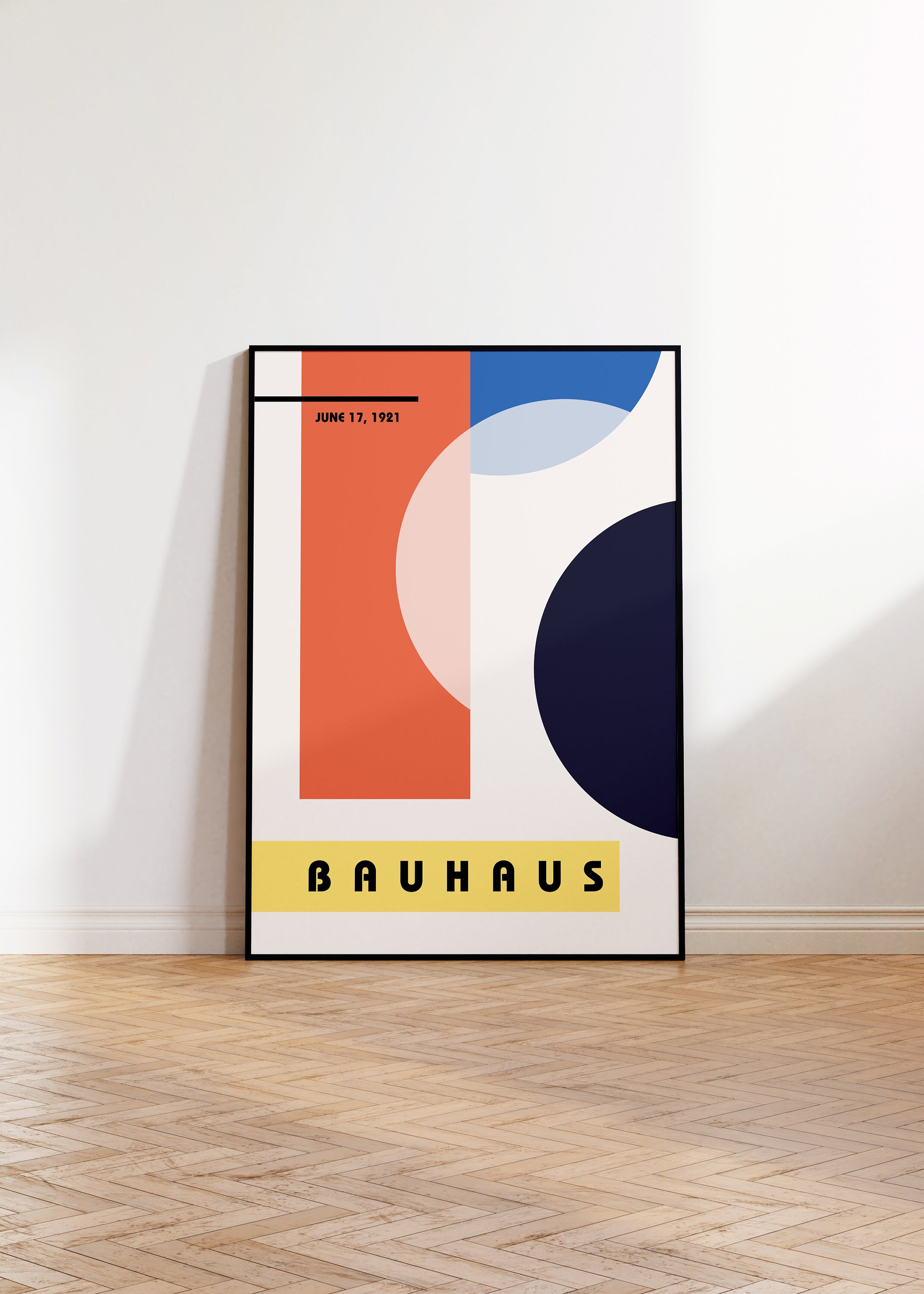 Mid Century Modern Bauhaus Poster | Museum Exhibition Print