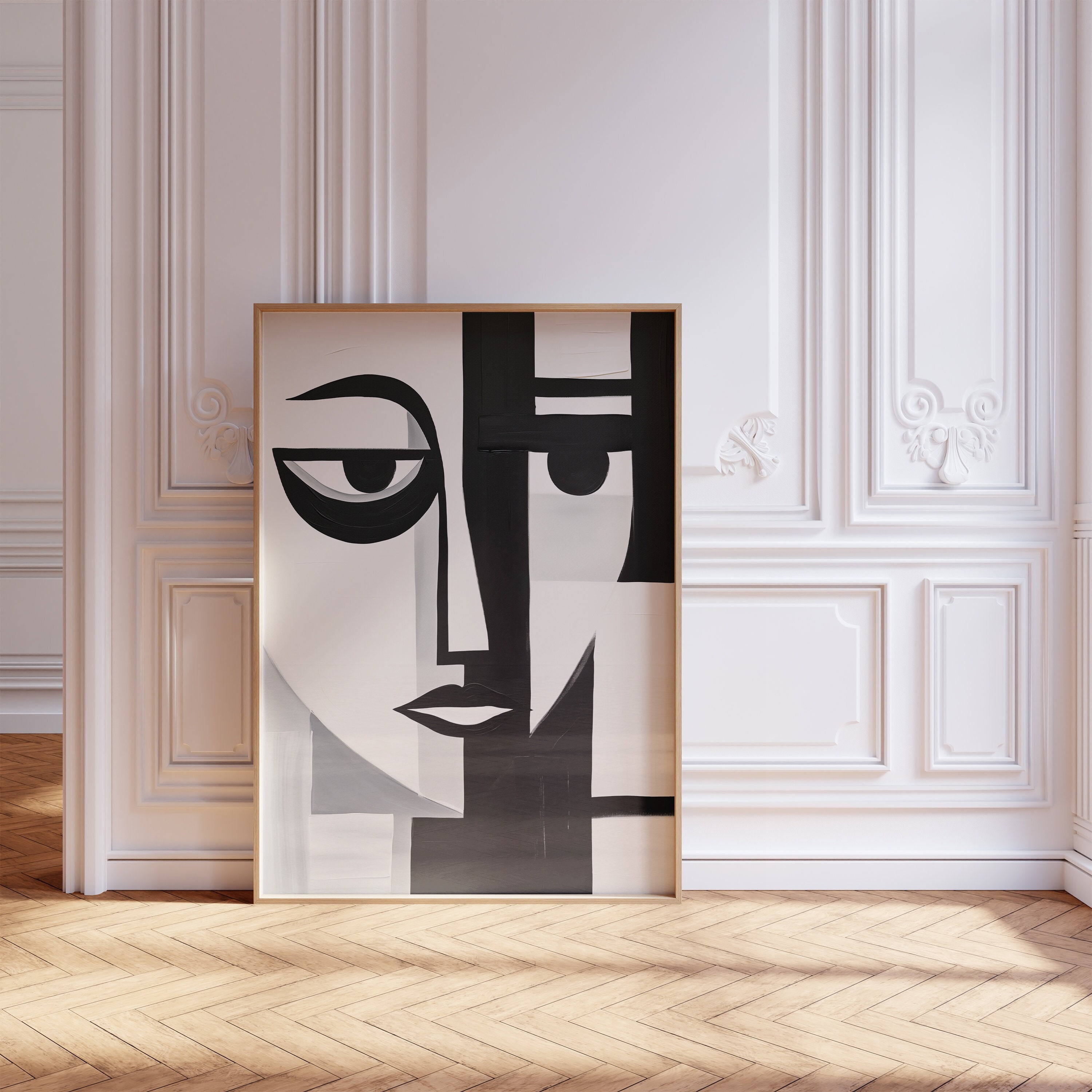 Pablo Picasso Poster, Abstract Vintage Art Print, Minimalist