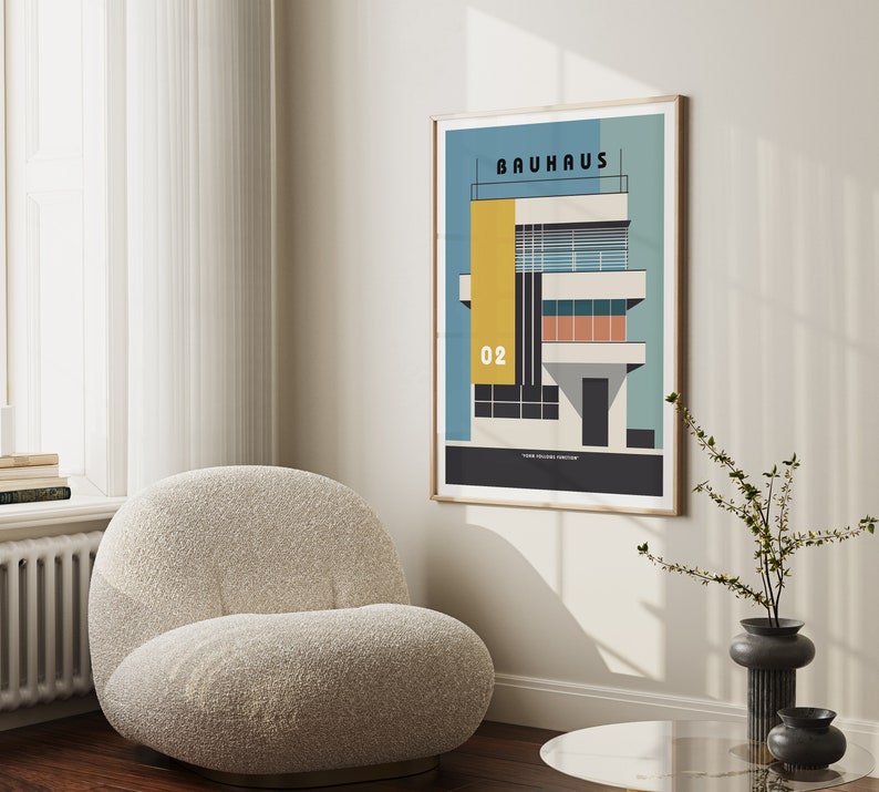 Bauhaus Poster | Abstract Bauhaus Print | Bauhaus Wall Art | Exhibition ...