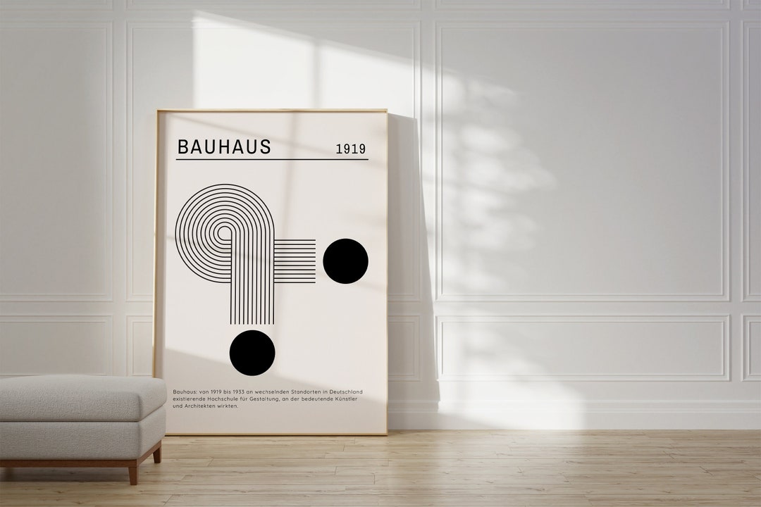 Bauhaus Poster - Abstract Wall Art, Bauhaus Print, Museum Bauhaus Print ...