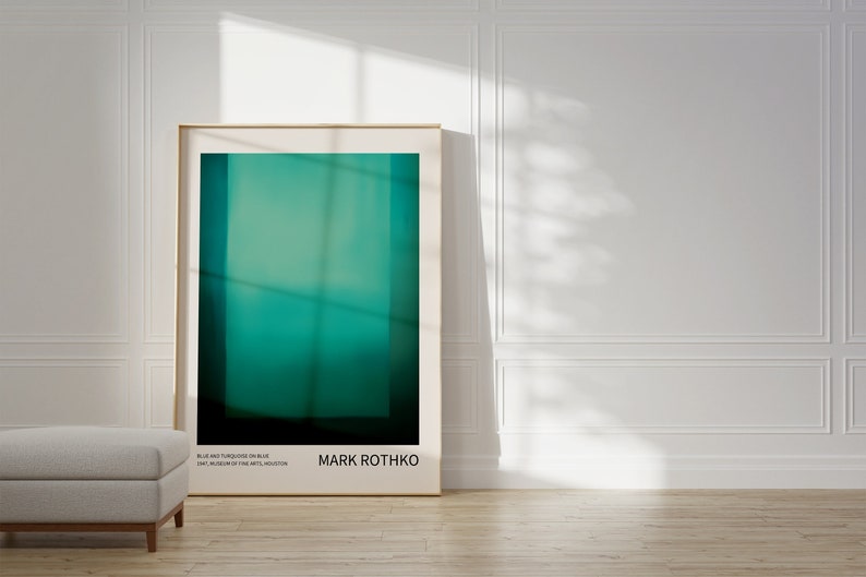 Mark Rothko Poster Ein Ausstellungsdruck als Einweihungsgeschenk oder Wohnzimmerdekoration, Mark Rothko Druck, Museumsposter, Rothko Print Bild 1