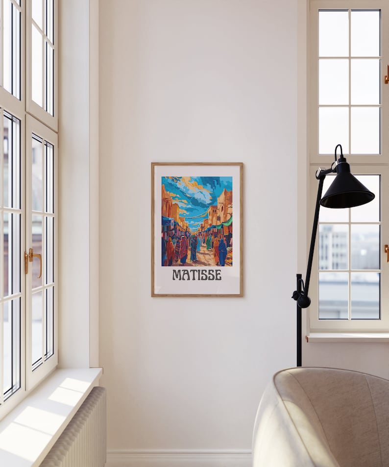 Henri Matisse Inspired Print With Frame, Matisse Art Print Livingroom ...