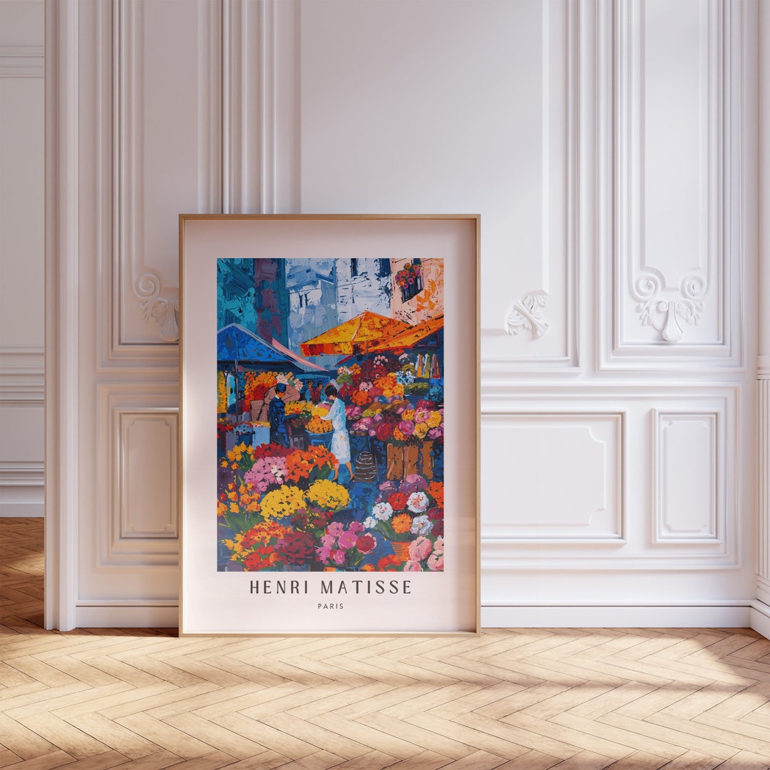 Henri Matisse Inspired Print With Frame, Artful Matisse Framed Poster ...