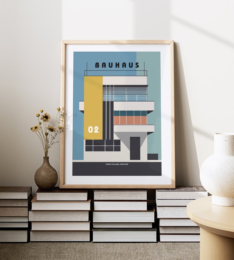 Bauhaus Poster | Abstract Bauhaus Print | Bauhaus Wall Art | Exhibition ...