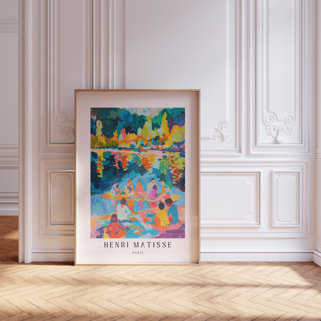 Henri Matisse Inspired Print With Frame, Artful Matisse Framed Poster ...