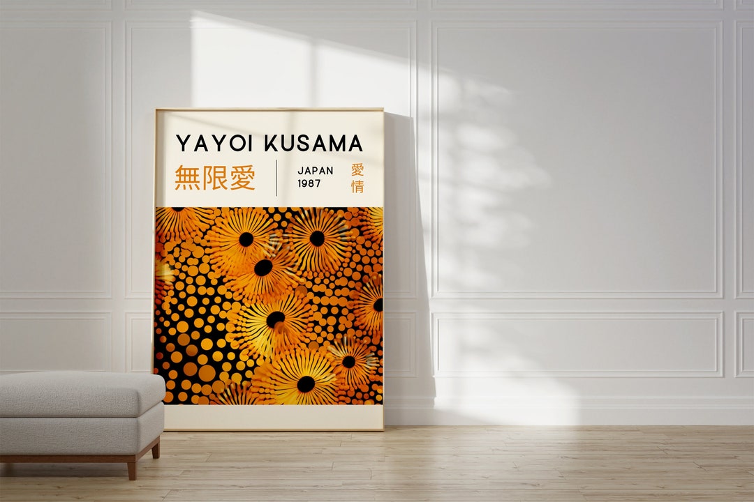 Contemporary Yayoi Kusama Retro Wall Art Decor