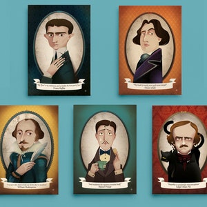 Escritores hombres: 5 cartas literarias: Oscar Wilde, Franz Kafka, William Shakespeare, Marcel Proust, Edgar Allan Poe