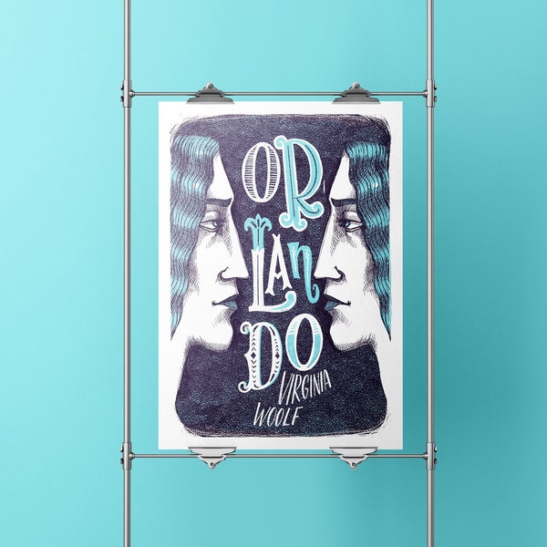 Orlando poster dedicated to the novel by Virginia Woolf, A4 size