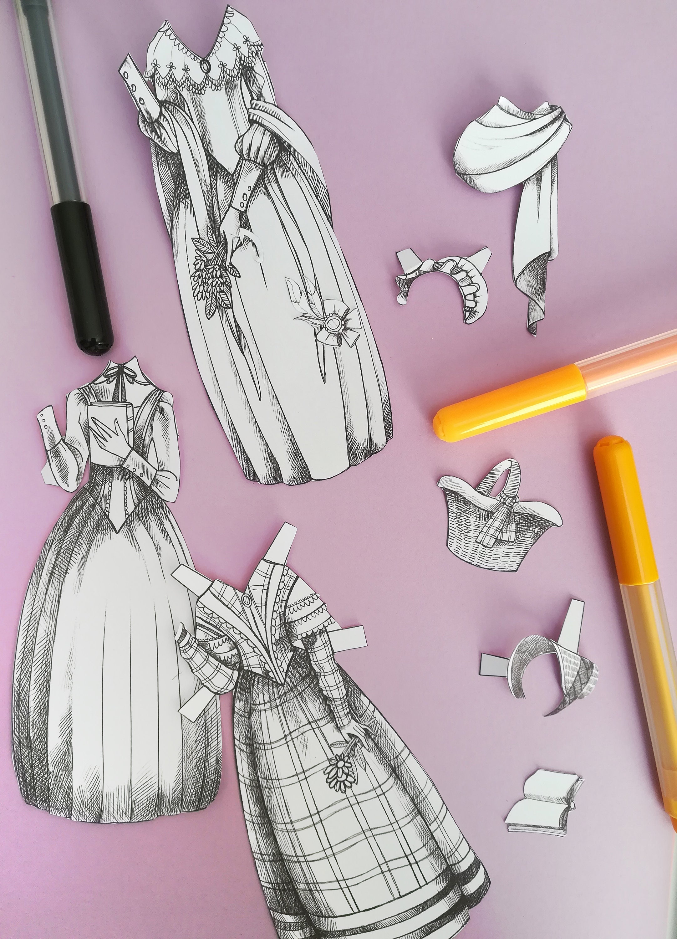 Printable Paper Dolls: Jane Eyre by Charlotte Bronte Ready to Download ...