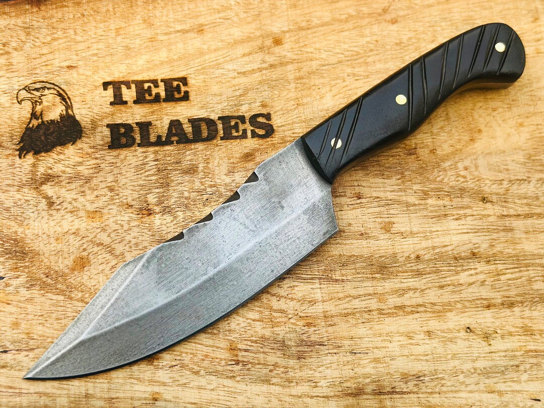 Antiqued Scandinavian Knife Custom Handmade Carbon Steel Etsy