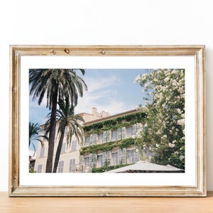 Impresión fotográfica de la Riviera Francesa, fotografía cinematográfica, arte mural imprimible, viajes a la Costa Azul, arte mural del sur de Francia, playa de St. Tropez.
