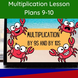 Multiplication lesson plans for 9s and 10s 3rd Grade Math *Digital Download*