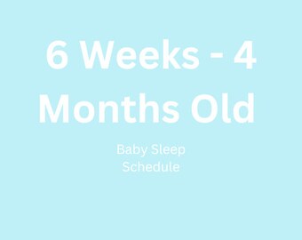 Sleep Schedule for Babies - Etsy