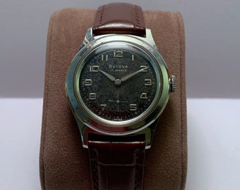 Vintage 1960s Bulova Mens Wristwatch