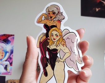 Naklejka pin-up BIG Dame Aylin i Isobel BG3 Baldurs Gate 3 LIMITED