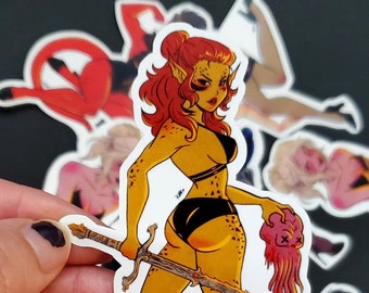 Pinup Lae'zel BG3 sticker