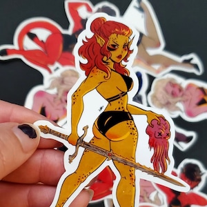 Pinup Lae'zel BG3 sticker