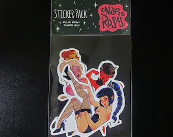 Pinup BG3 Sticker Pack - Shadowheart, Lae'zel, Karlach, Minthara