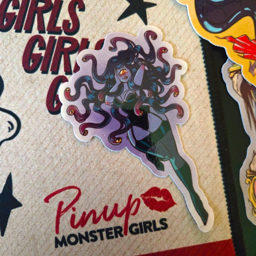 Belasha the All Seeing - STICKER - Pinup Monster Girls Vol 1 - Etsy