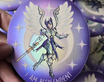 Dame Aylin - Soy resplandeciente - pegatina holográfica LIMITADA baldurs gate 3 Bg3