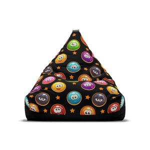 Bean Bag Chair Cover, Candy Bean Bag 6, Personalized Beanbag, Giant Beanbag, Funky Retro Furniture, Comfy Kids Furniture, Groovy Beanbag image 1